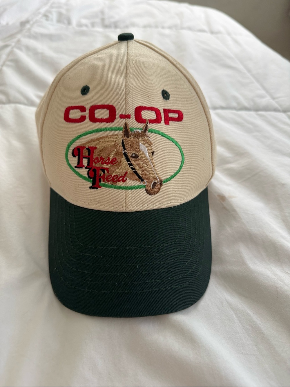 Horse Feed Farmers CO-OP Hat Tan/Green SnapBack Morgan Wallen Hat